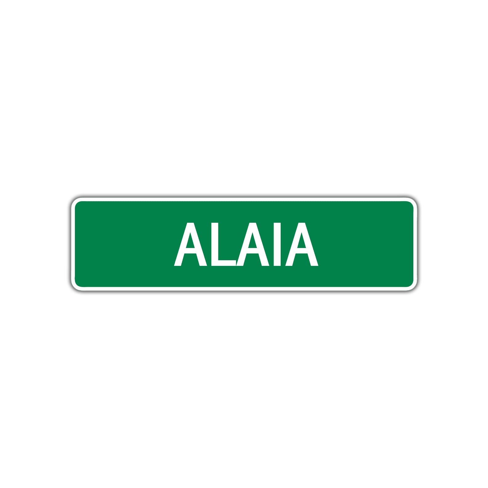 Alaia Street Sign