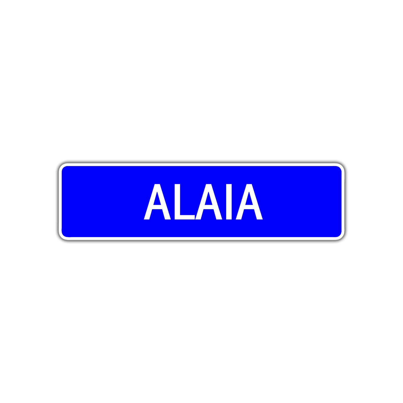 Alaia Street Sign Plate