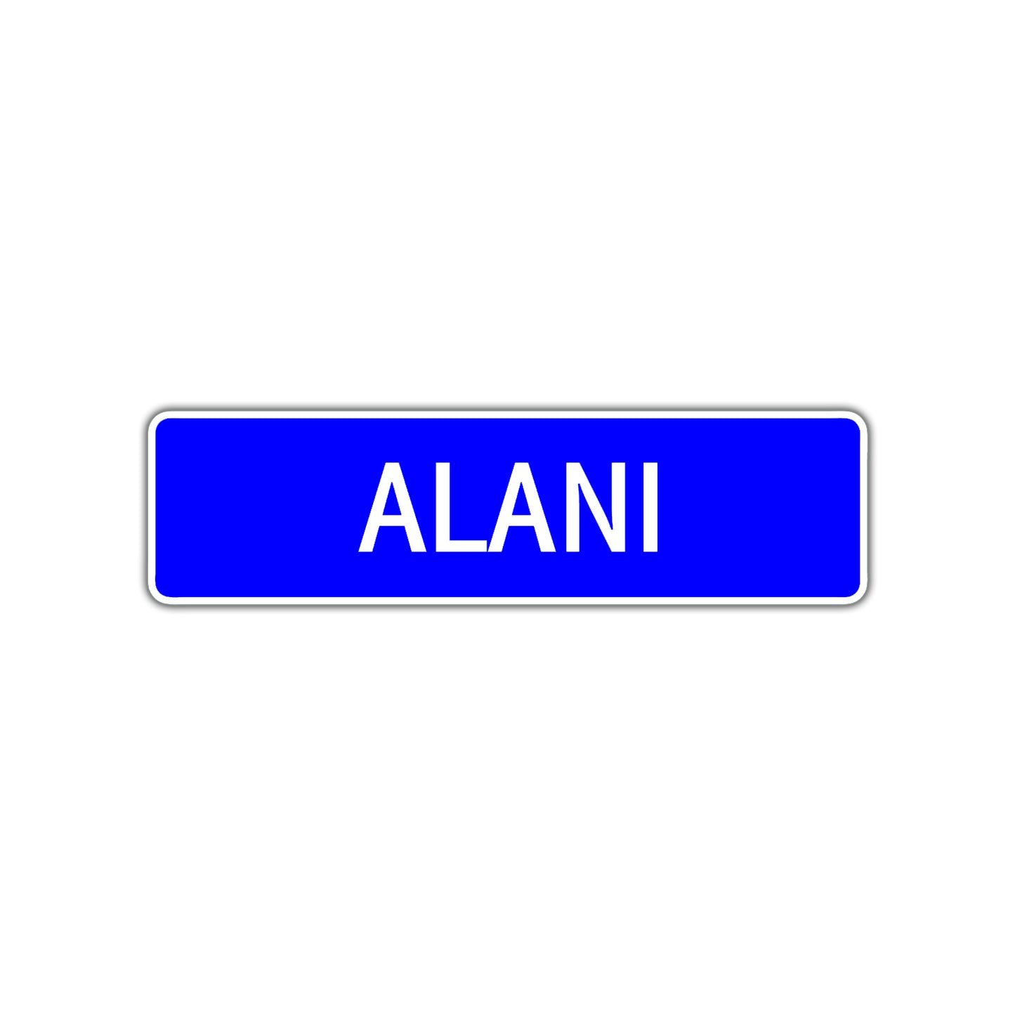 Alani Street Metal Sign Plate
