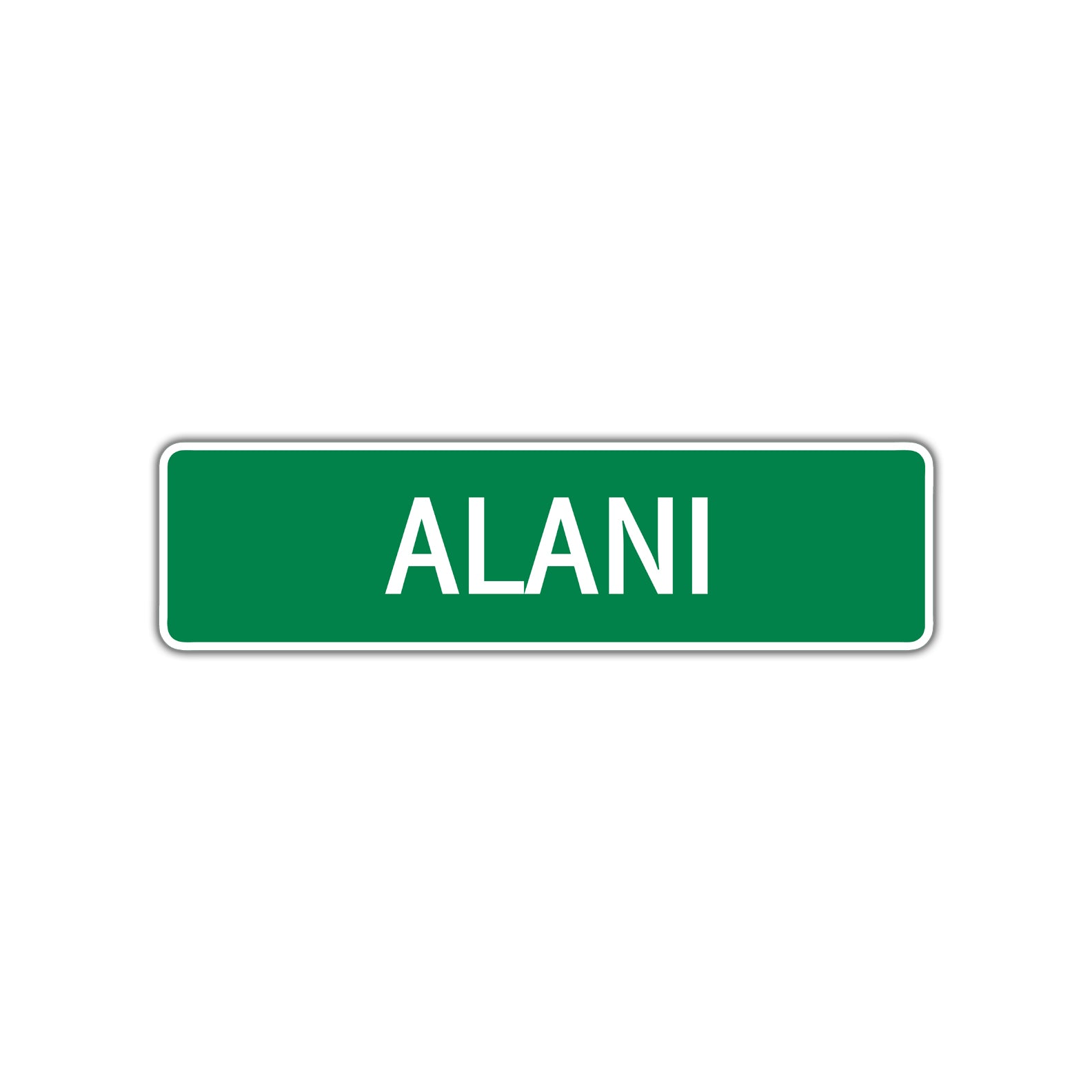 Alani Street Sign Plate