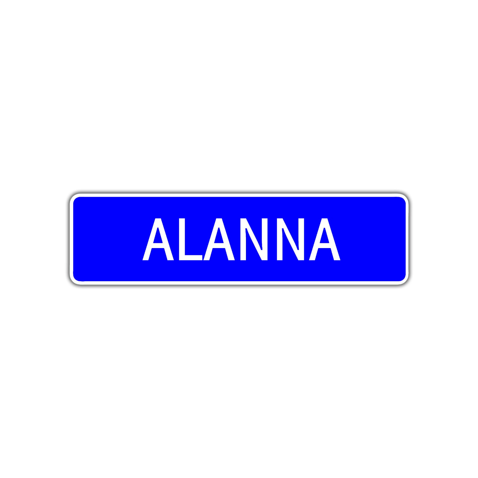 Alanna Street Metal Sign Plate