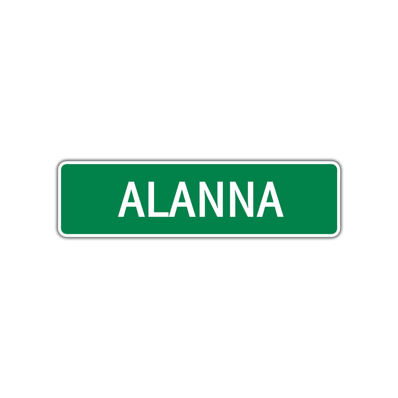 Alanna Street Sign Plate