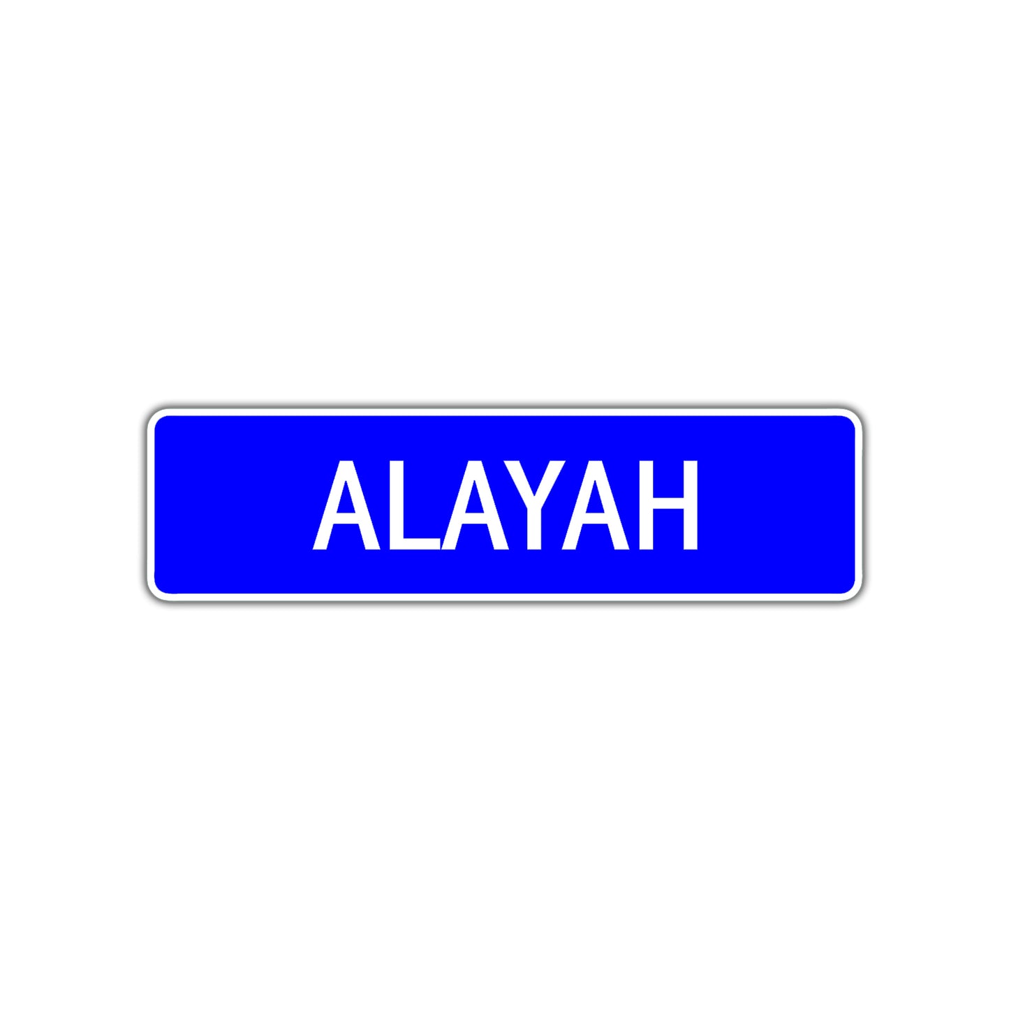 Alayah Street Metal Sign Plate
