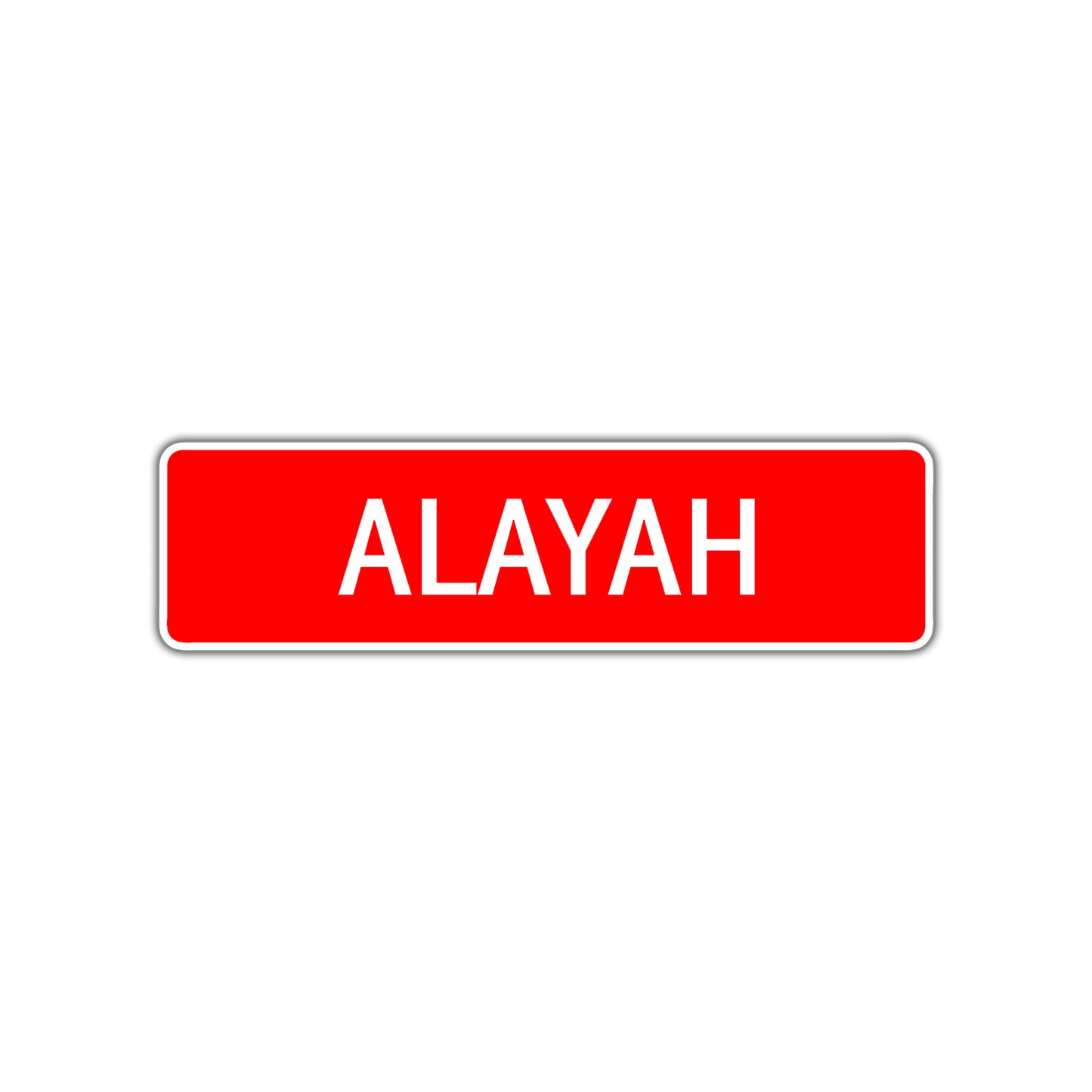 Alayah Street Sign