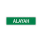 Alayah Street Sign Plate