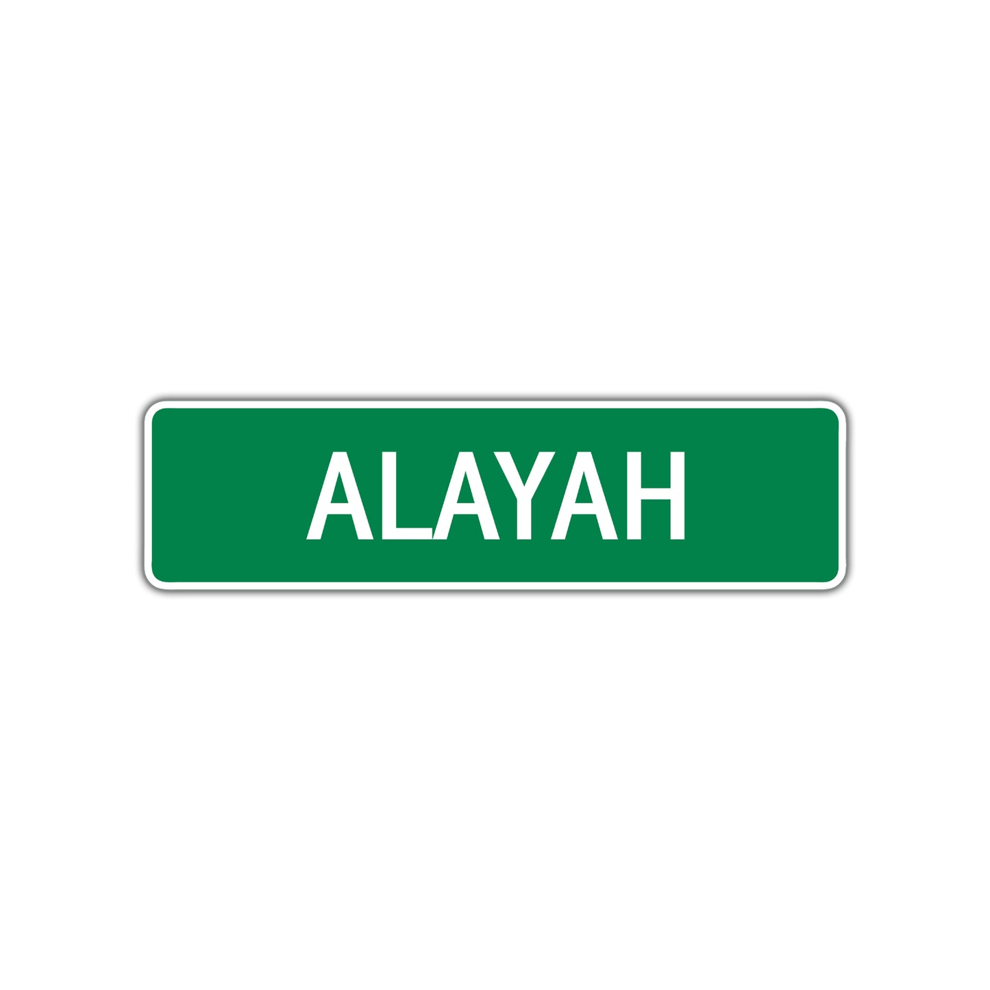 Alayah Street Sign Plate