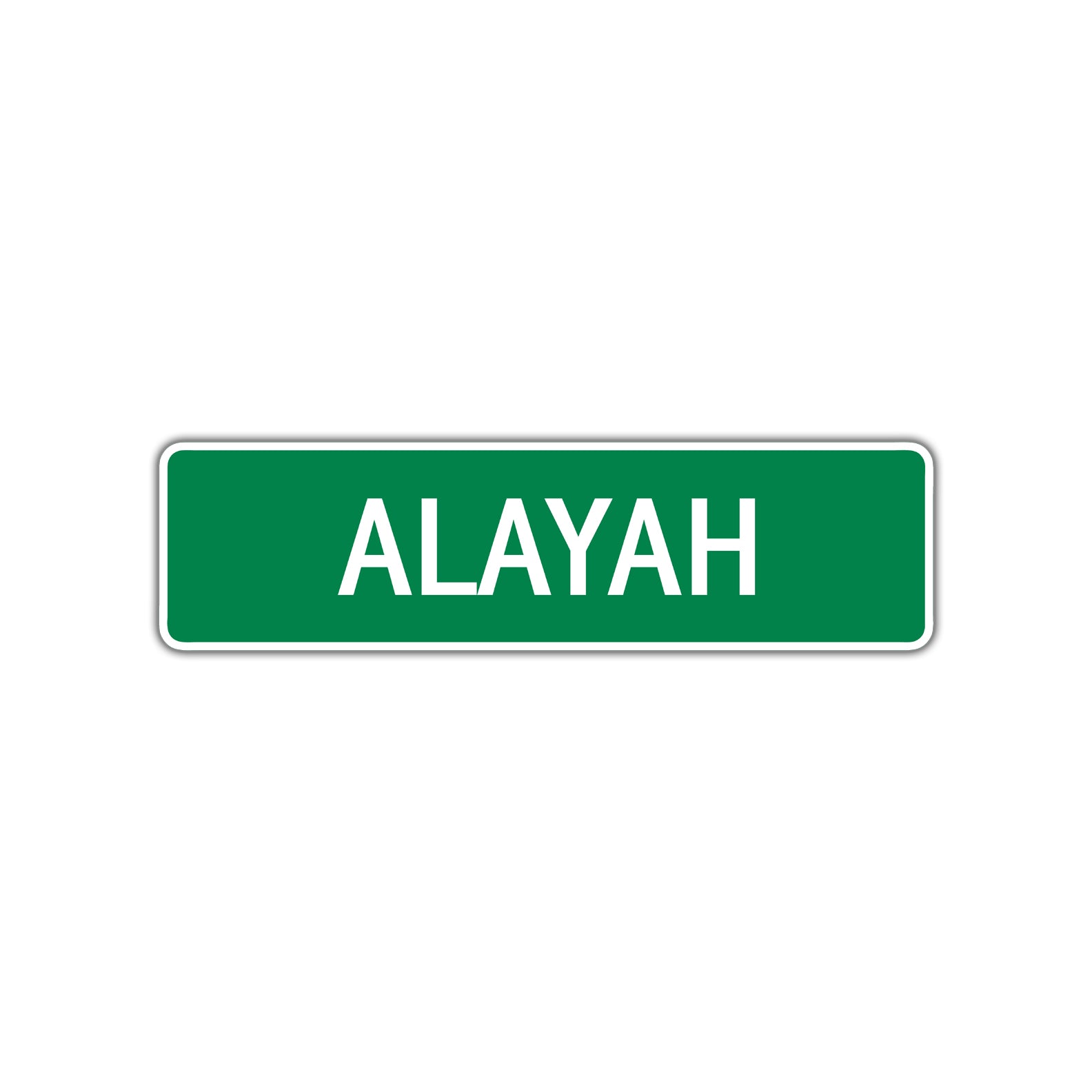 Alayah Street Sign Plate
