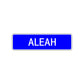 Aleah Street Metal Sign Plate