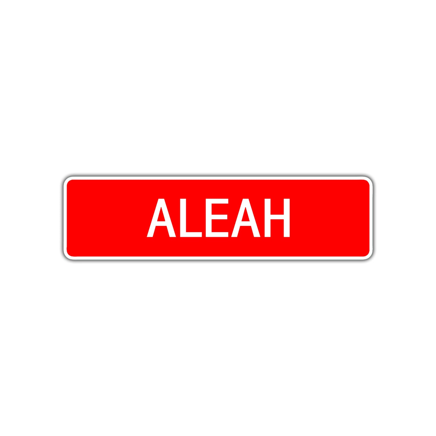 Aleah Street Sign