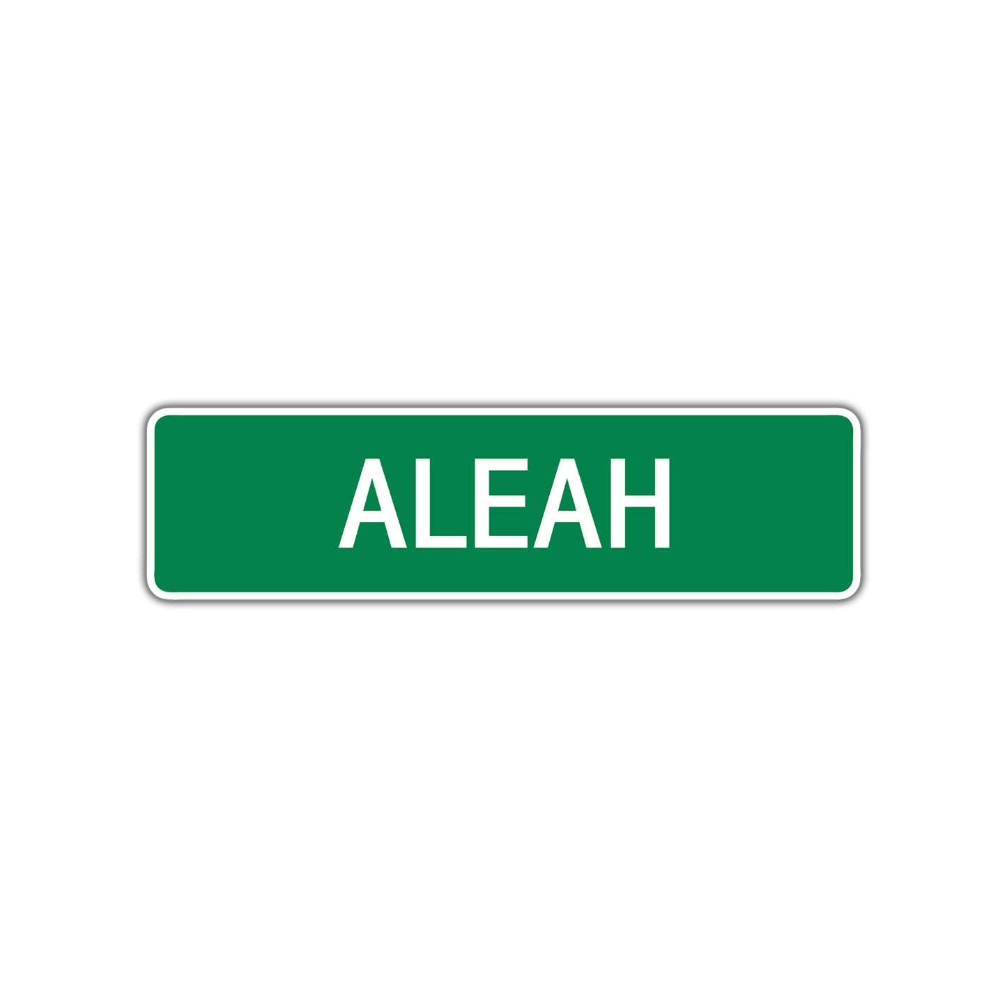 Aleah Street Sign Plate