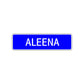 Aleena Street Metal Sign Plate