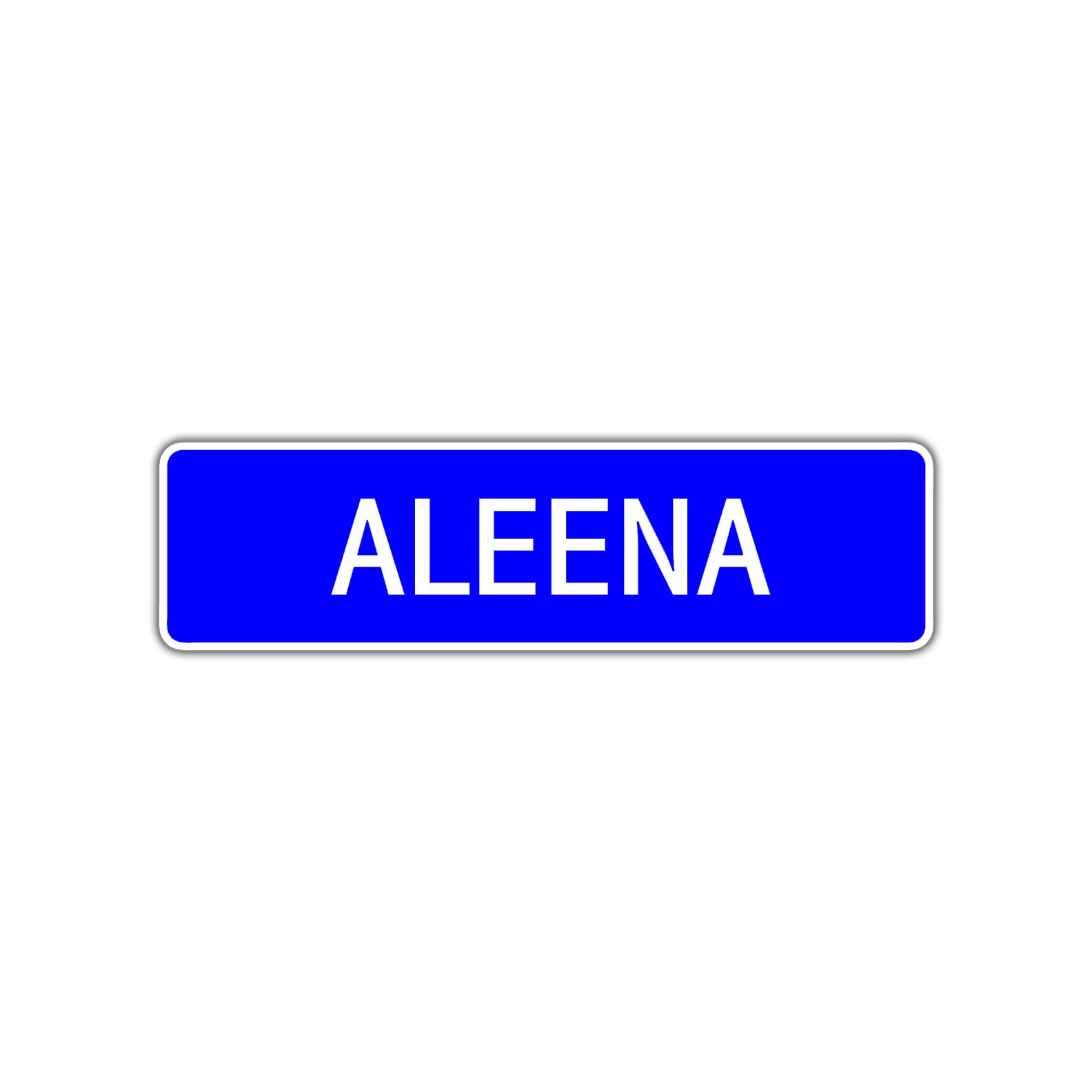 Aleena Street Metal Sign Plate