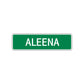 Aleena Street Sign Plate