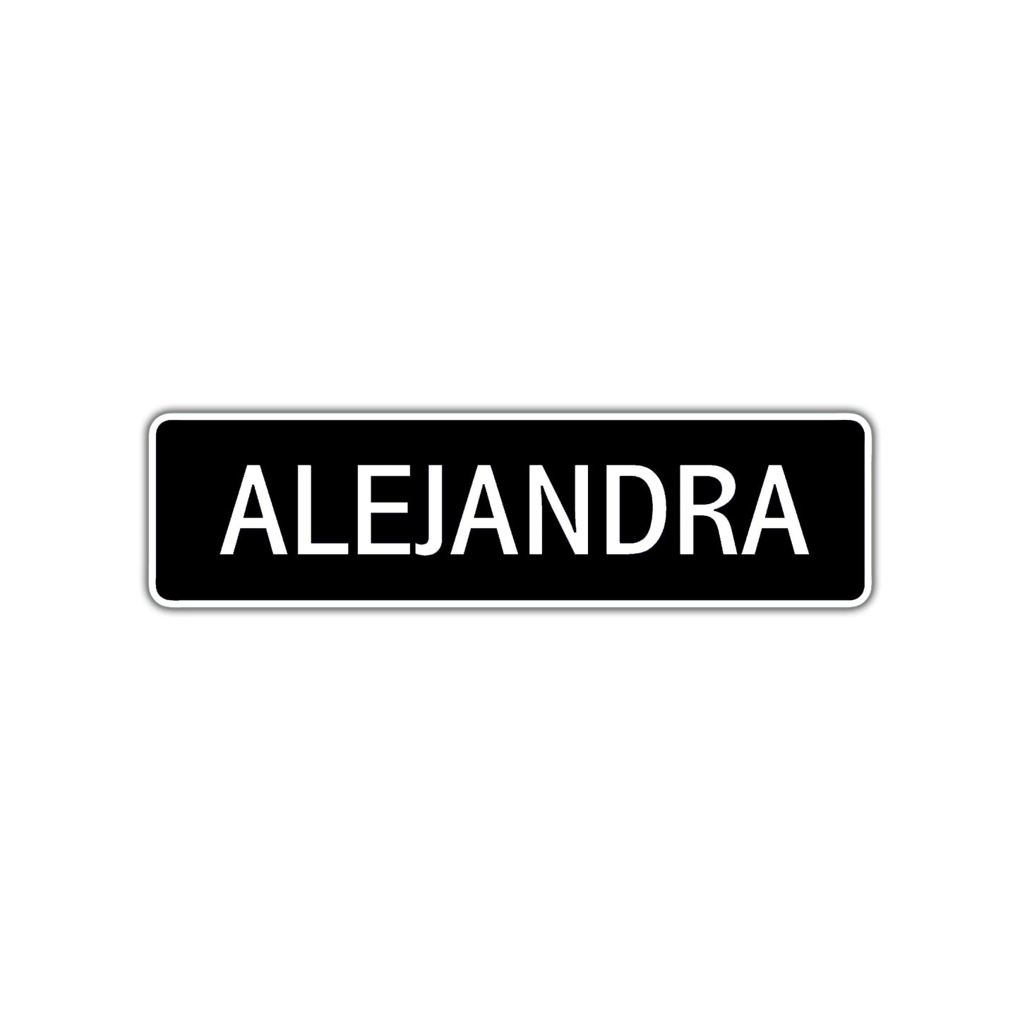 Alejandra Street Metal Sign  