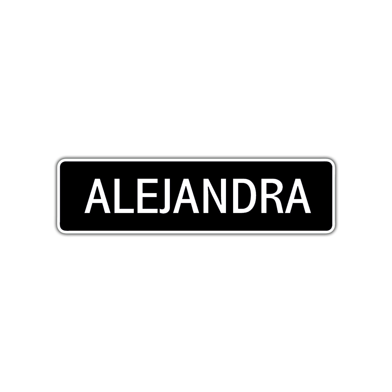 Alejandra Street Metal Sign  