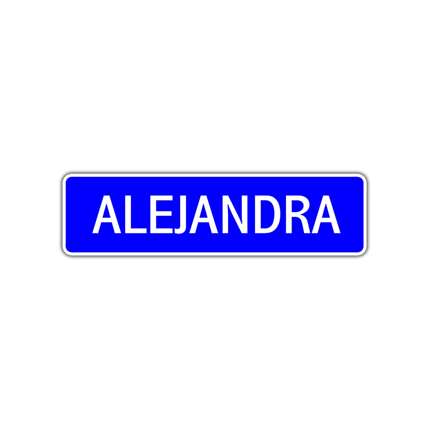 Alejandra Street Metal Sign Plate