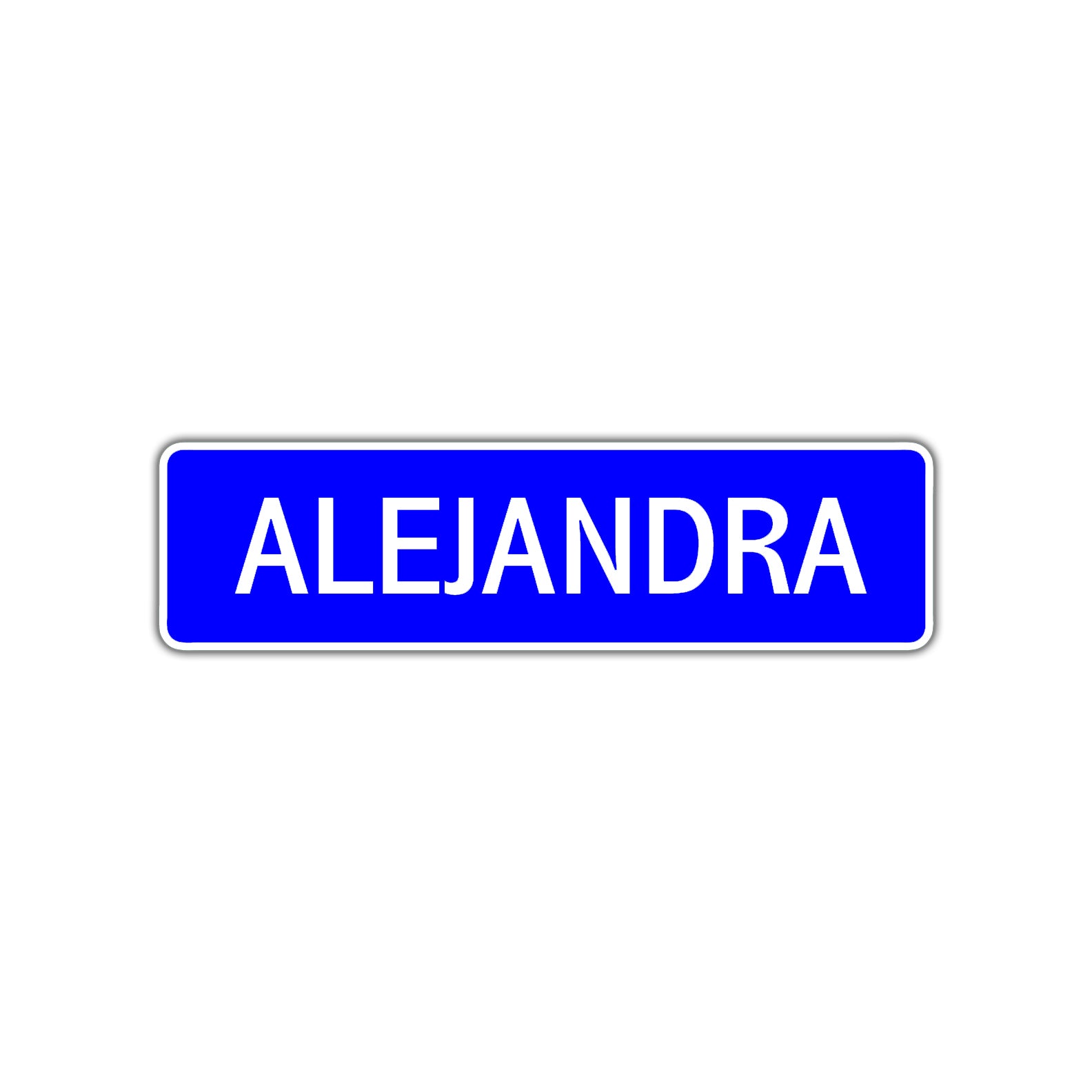 Alejandra Street Metal Sign Plate