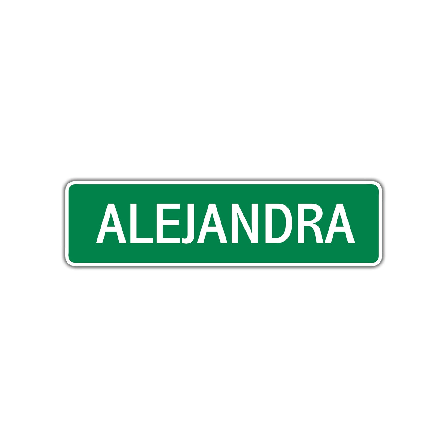 Alejandra Street Sign Plate