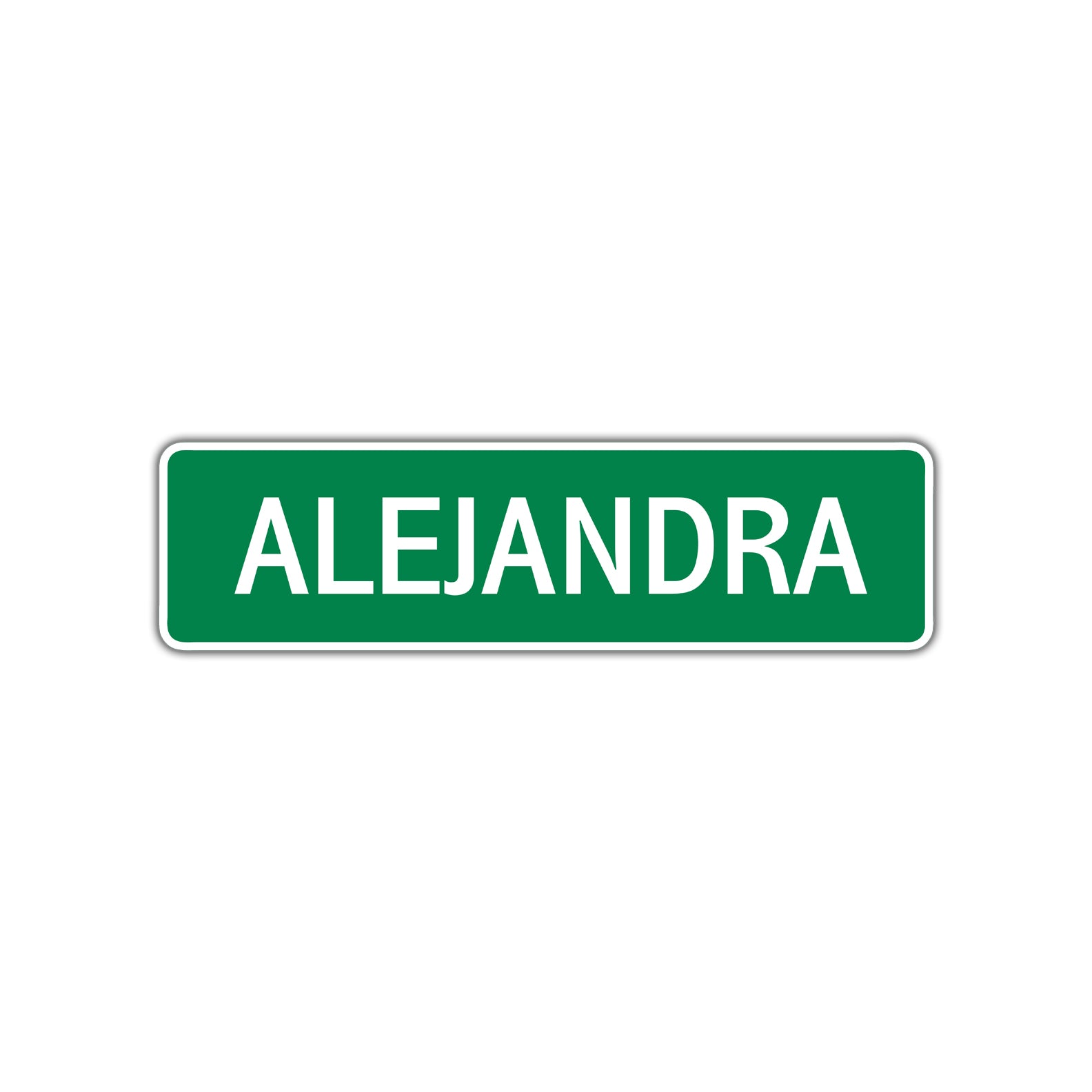 Alejandra Street Sign Plate