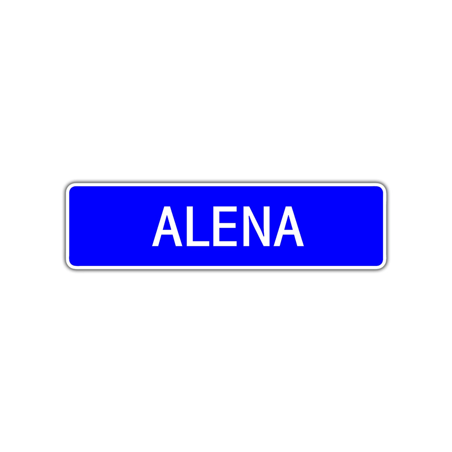 Alena Street Metal Sign Plate