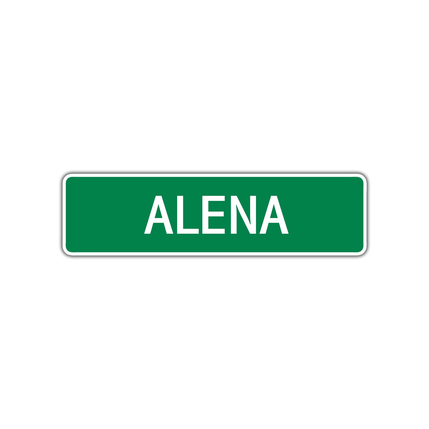 Alena Street Sign Plate