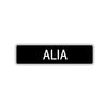 Alia Street Metal Sign 