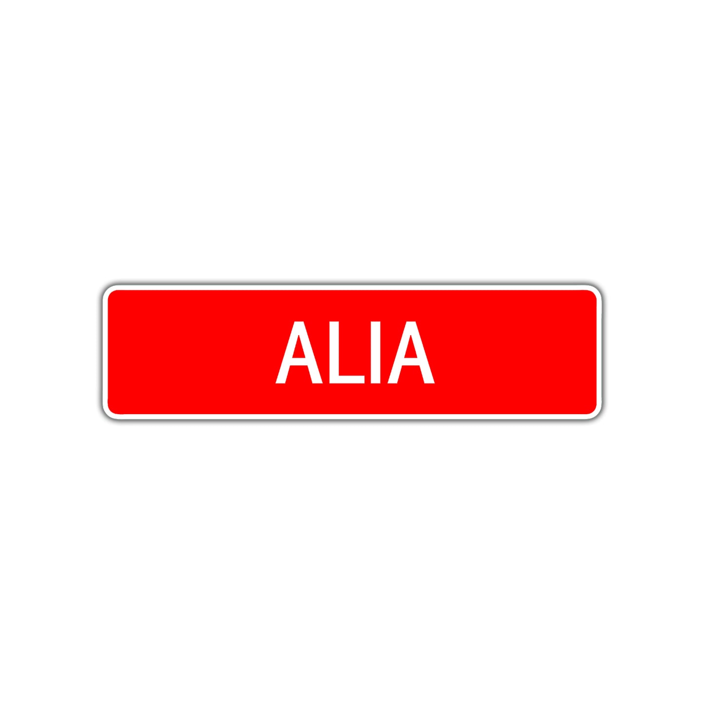 Alia Street Sign