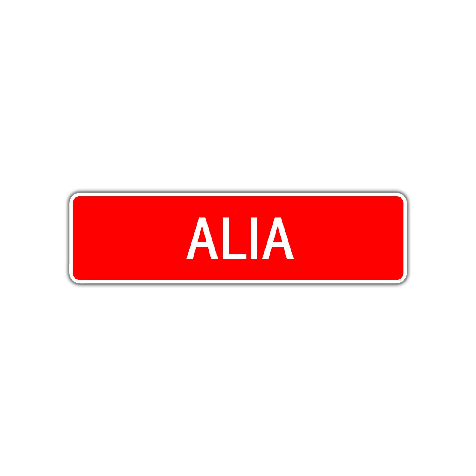 Alia Street Sign