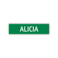 Alicia's Street Sign Plate