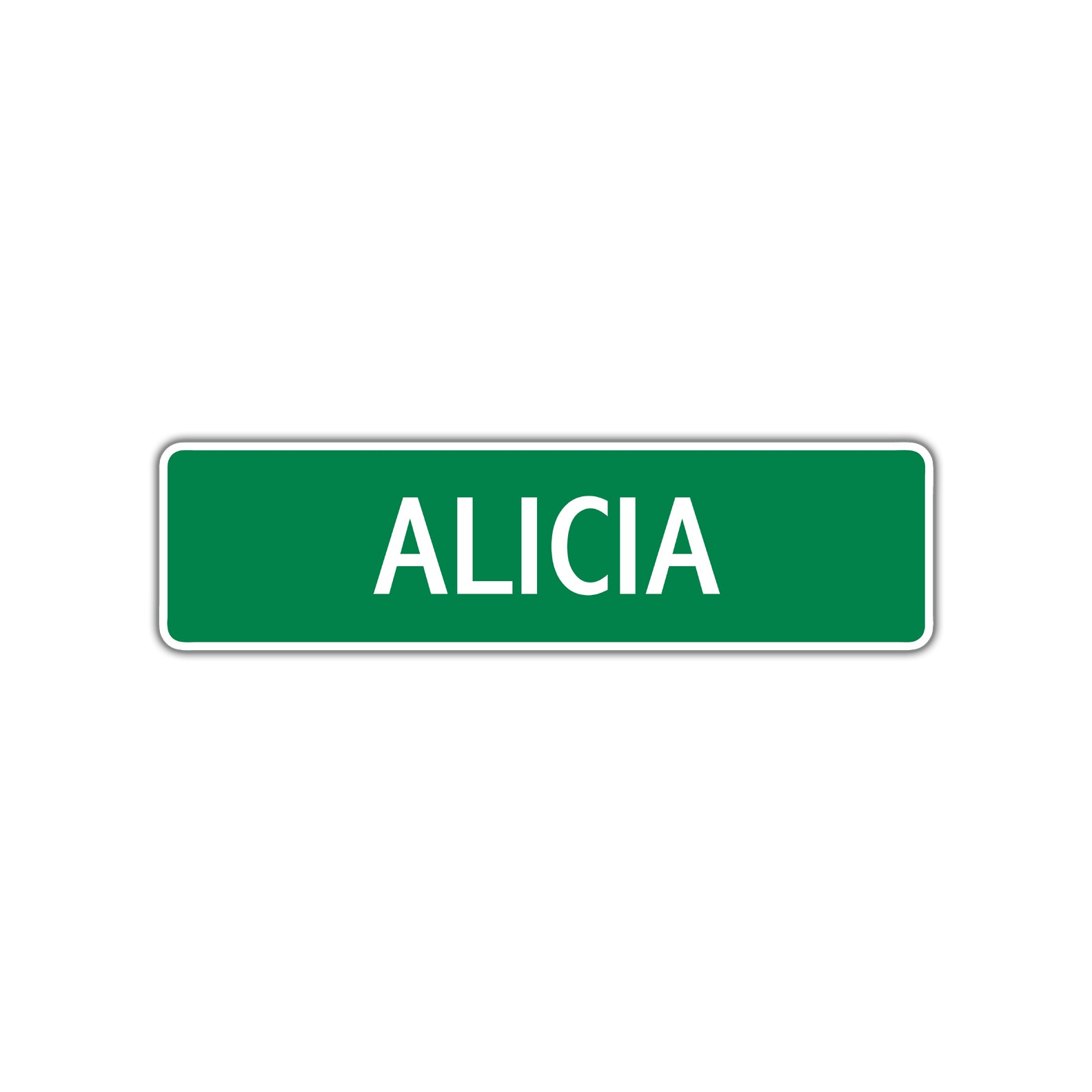 Alicia's Street Sign Plate