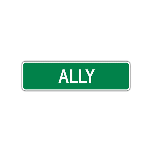 Ally Street Sign 