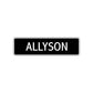 Allyson Street Metal Sign 