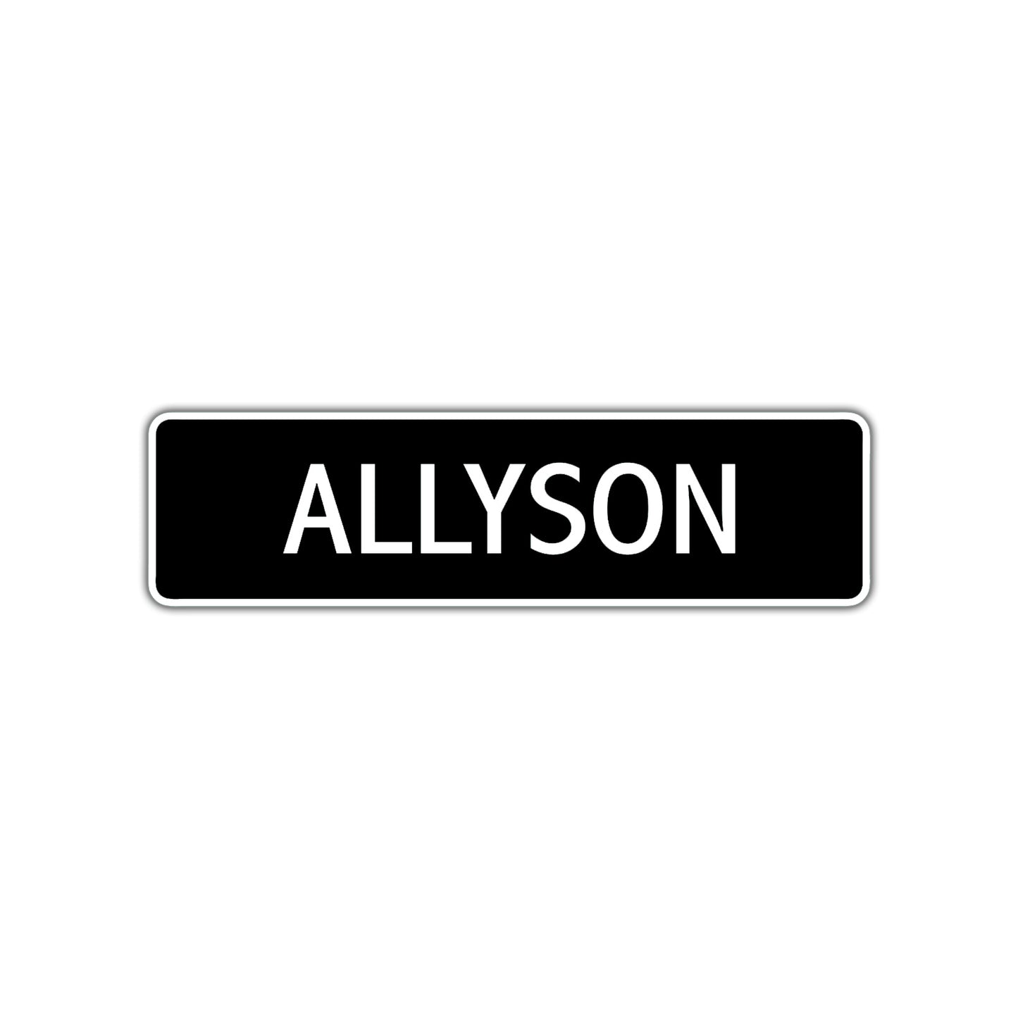 Allyson Street Metal Sign 