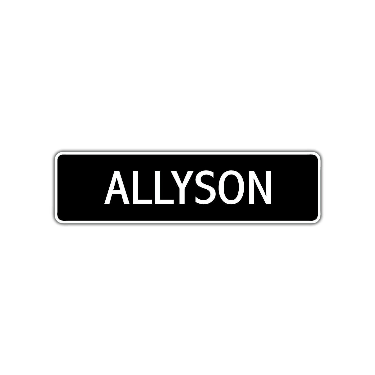 Allyson Street Metal Sign 