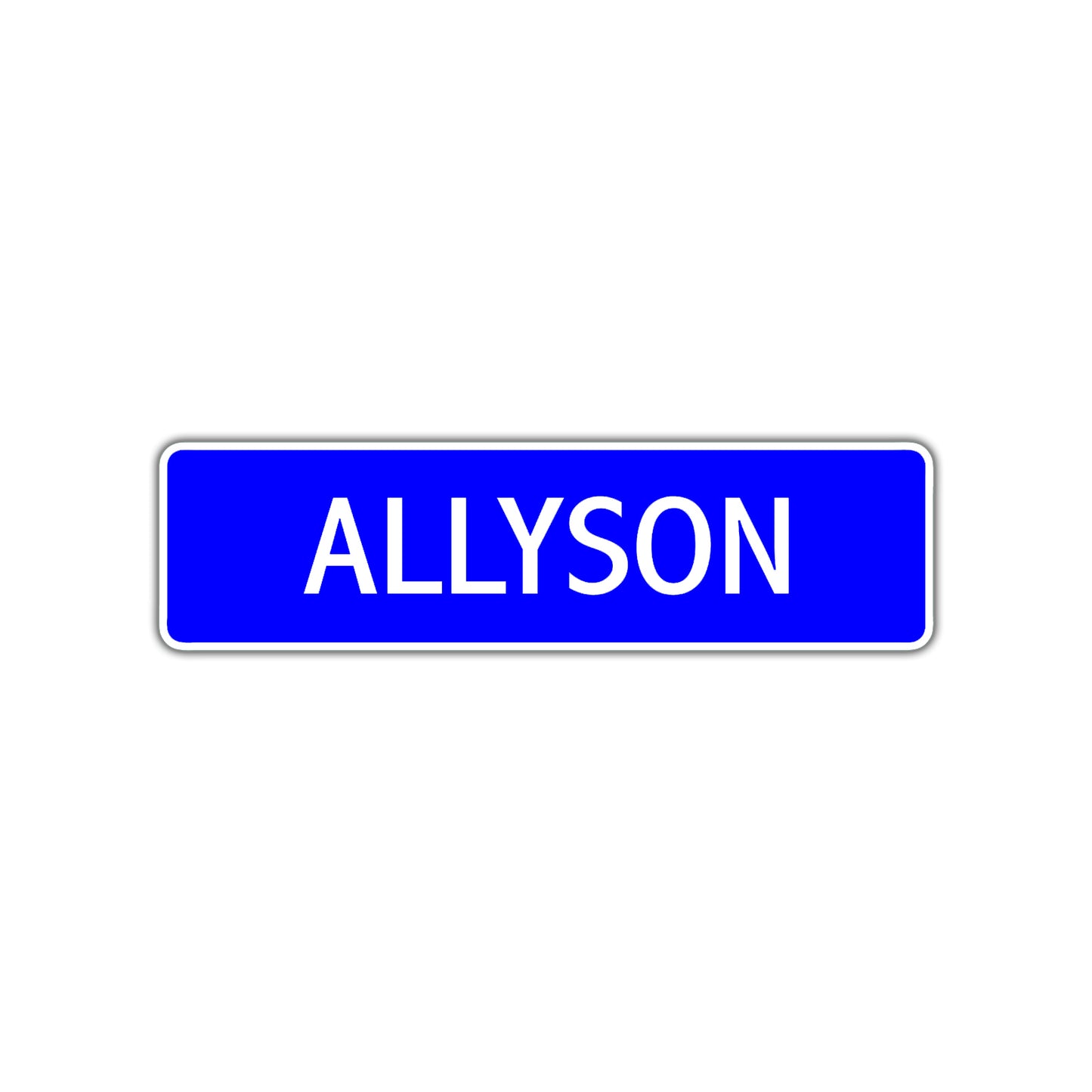 Allyson Street Metal Sign Plate