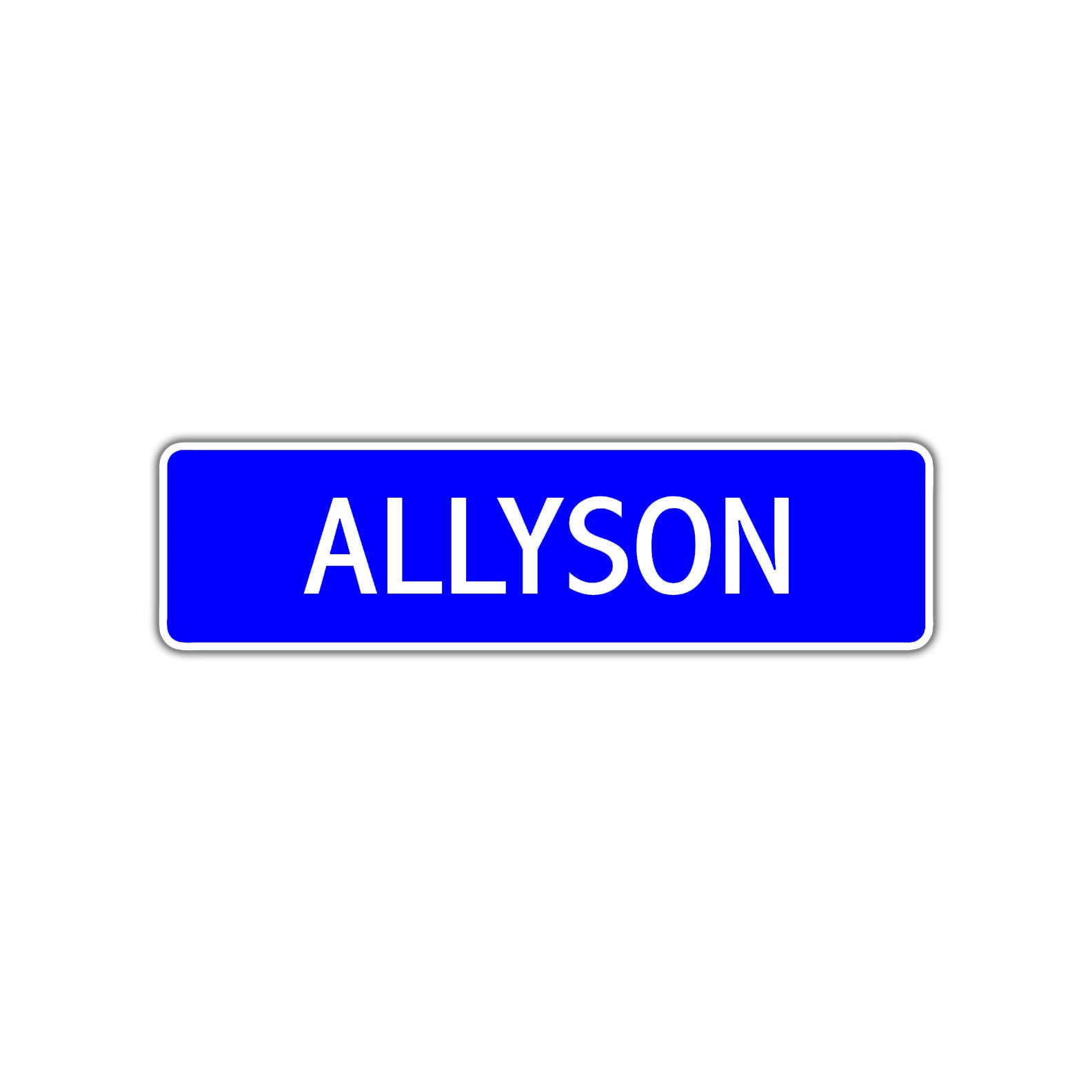 Allyson Street Metal Sign Plate