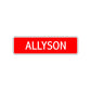 Allyson Street Sign