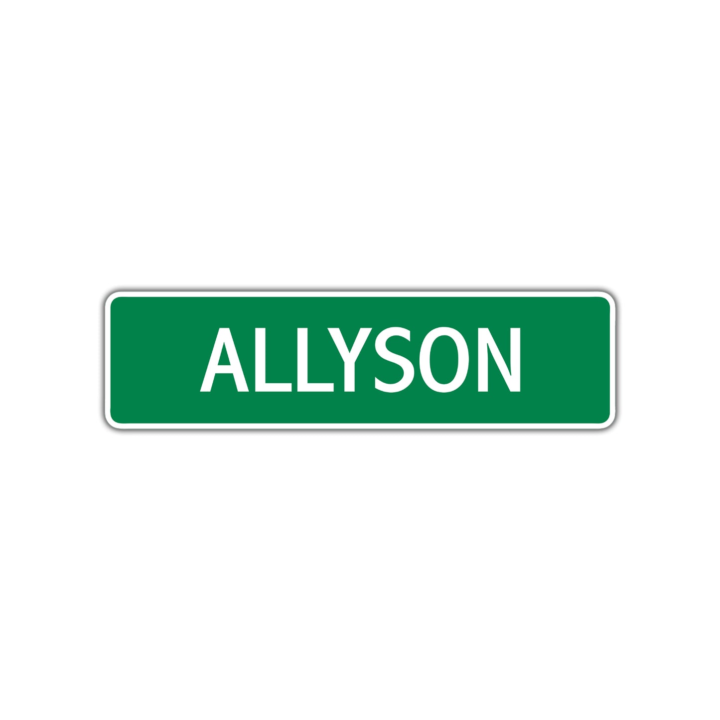 Allyson Street Sign Plate