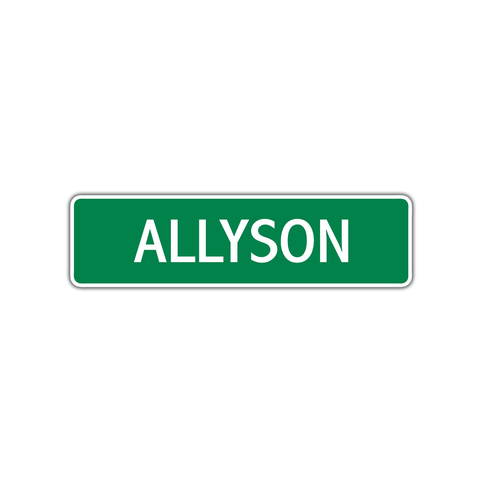 Allyson Street Sign Plate
