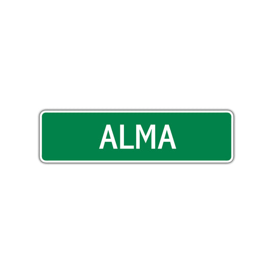 Alma Street Sign