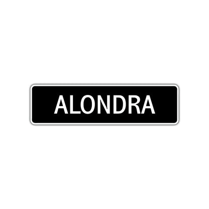Alondra Street Metal Sign  