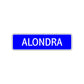 Alondra Street Metal Sign Plate