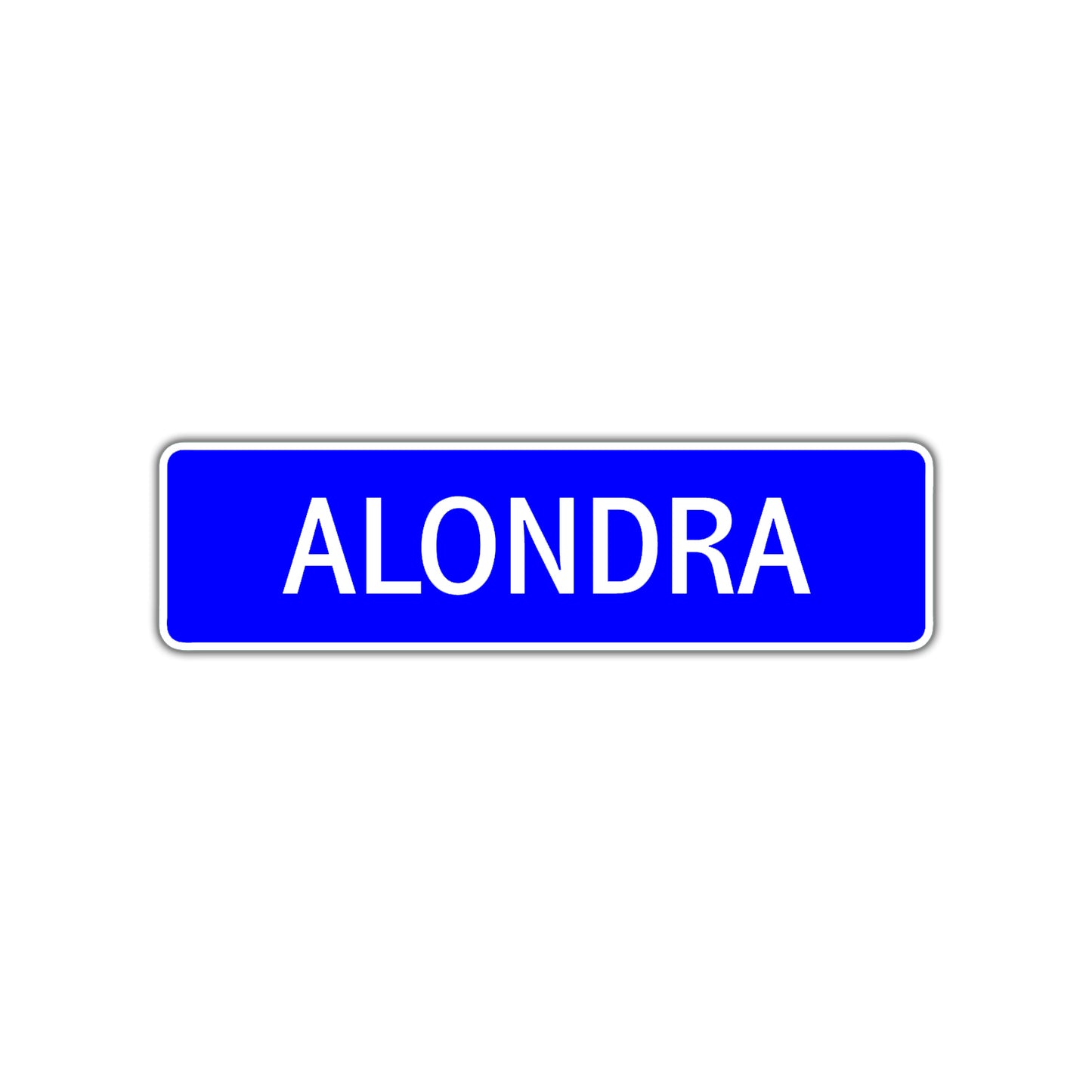 Alondra Street Metal Sign Plate