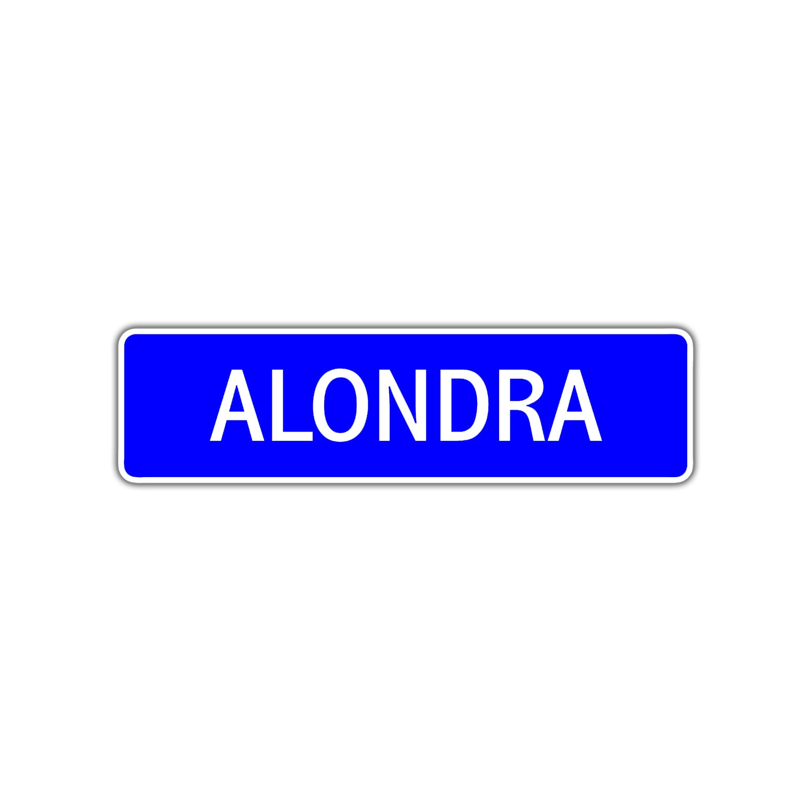 Alondra Street Metal Sign Plate