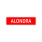 Alondra Street Sign