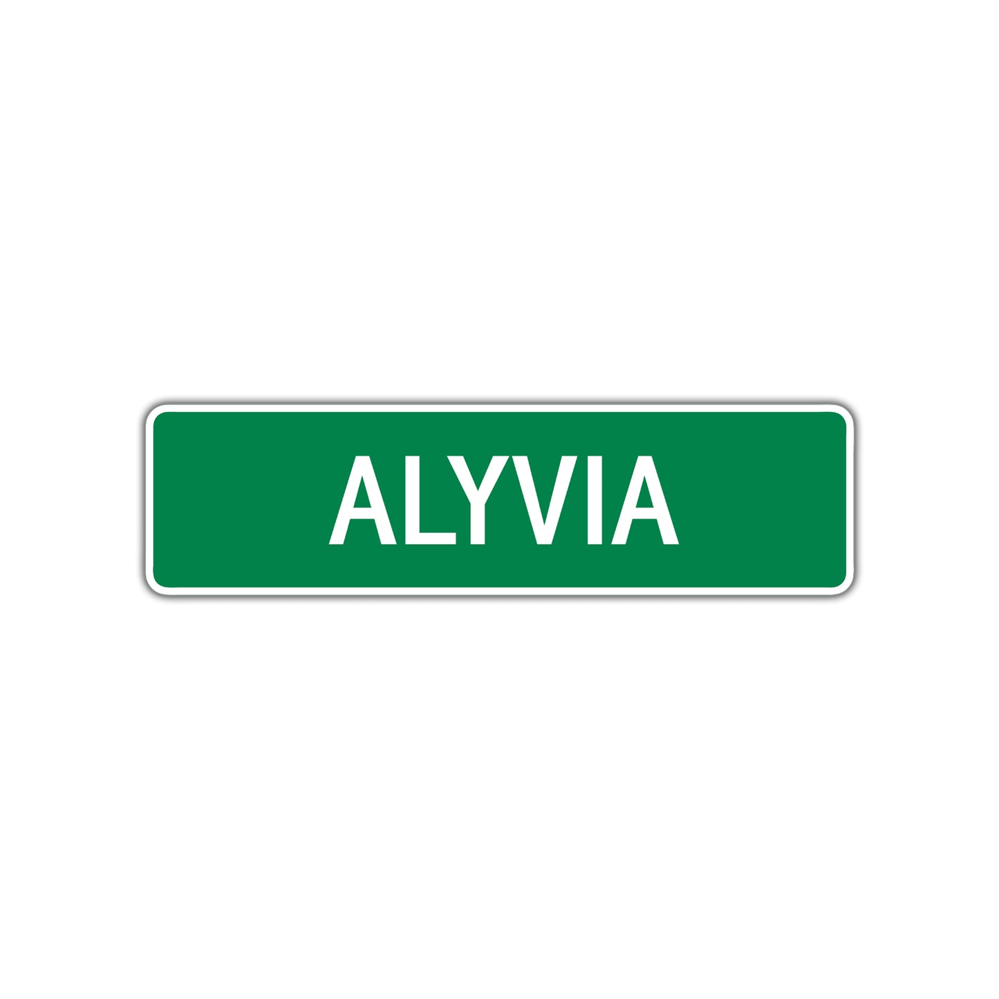 Alyia Street Sign