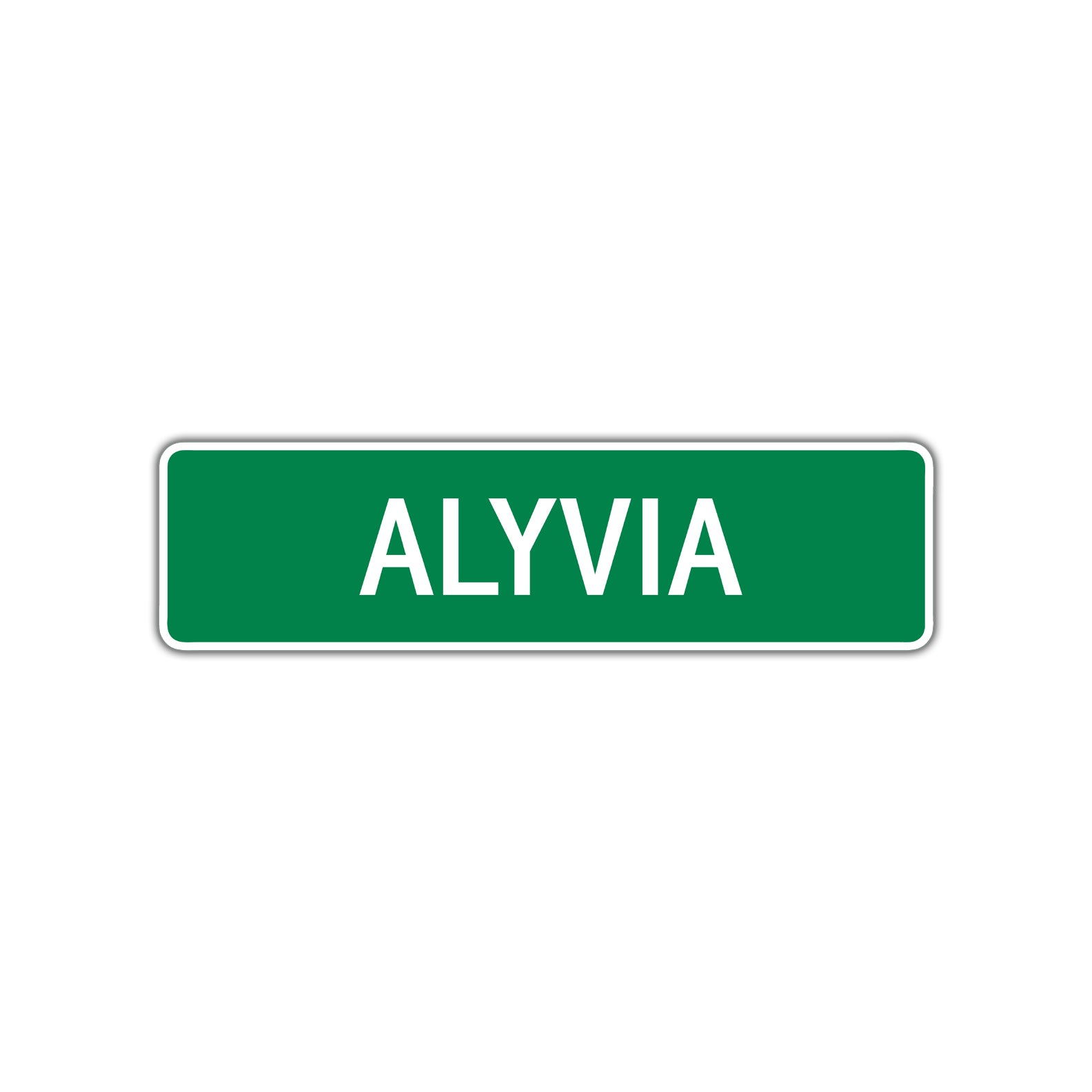 Alyia Street Sign