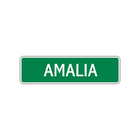 Amalia Street Sign 