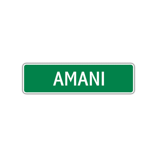 Amani Street Sign 