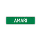 Amari Street Sign Plate